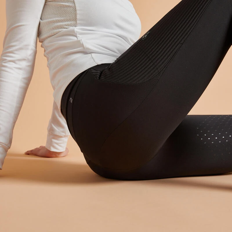 Legging équitation Chaud Full Grip Femme - 500 Noir – Image 3