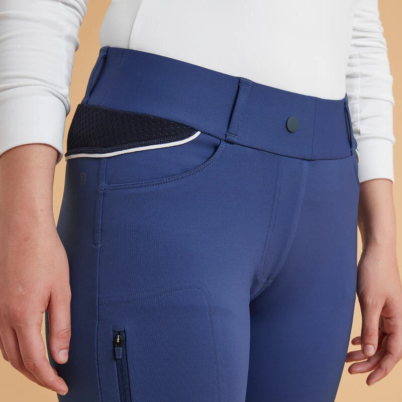 Legging équitation Jump Grip Femme - 900 Bleu Turquin – Image 4