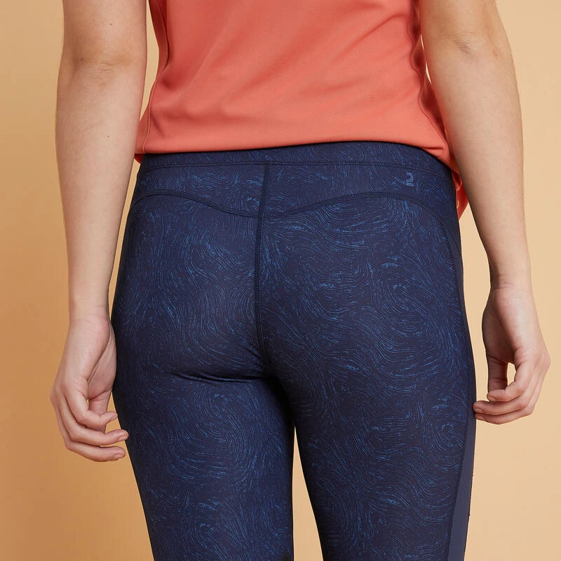 Legging équitation Léger Femme - 100 Bleu Print – Image 3