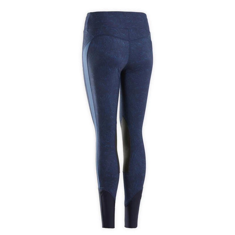 Legging équitation Léger Femme - 100 Bleu Print – Image 9