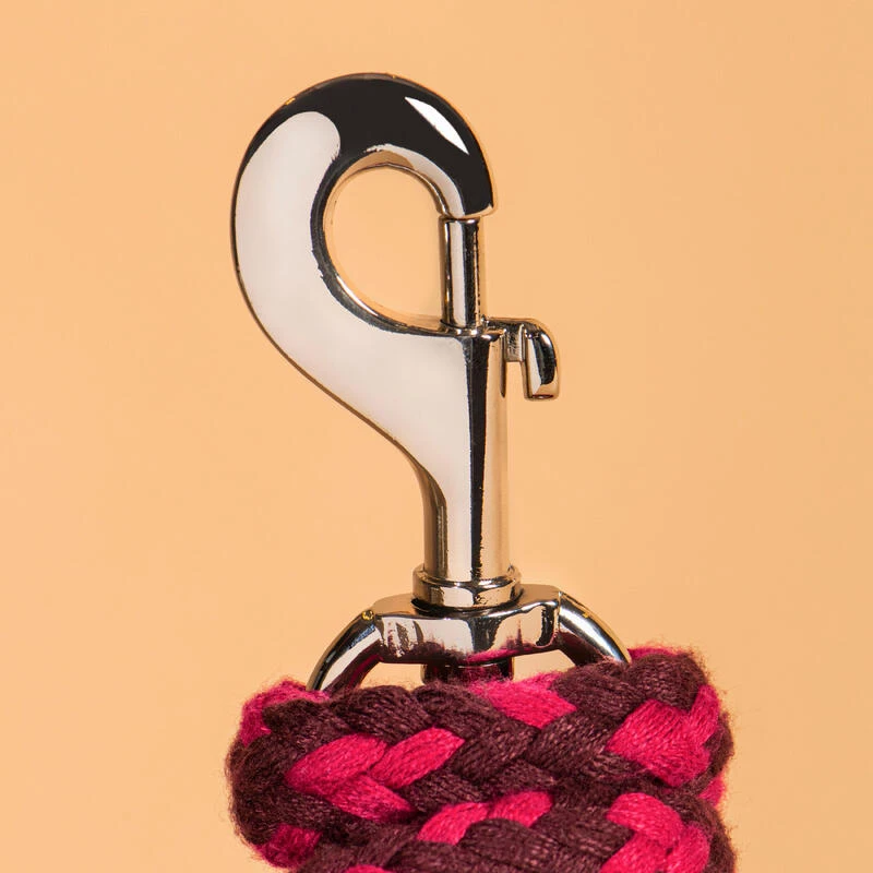 Longe équitation Cheval Et Poney - Tack Bourgogne Et Rose 2 M – Image 2