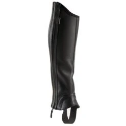 Mini-chaps En Cuir équitation Adulte 560 SOUFFLET Noir