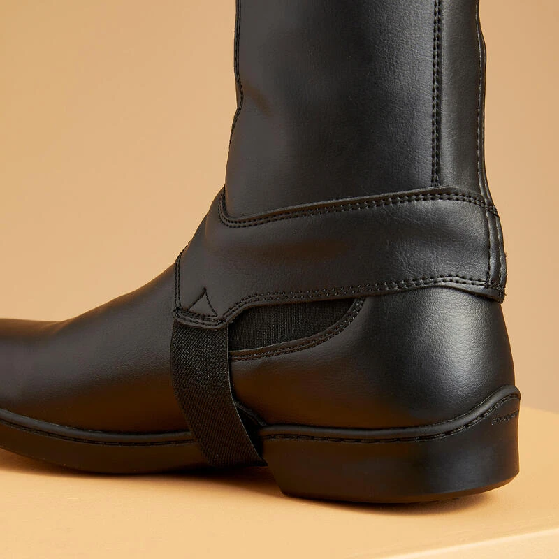 Mini-chaps équitation Synthétique Adulte - Classic Noires – Image 4