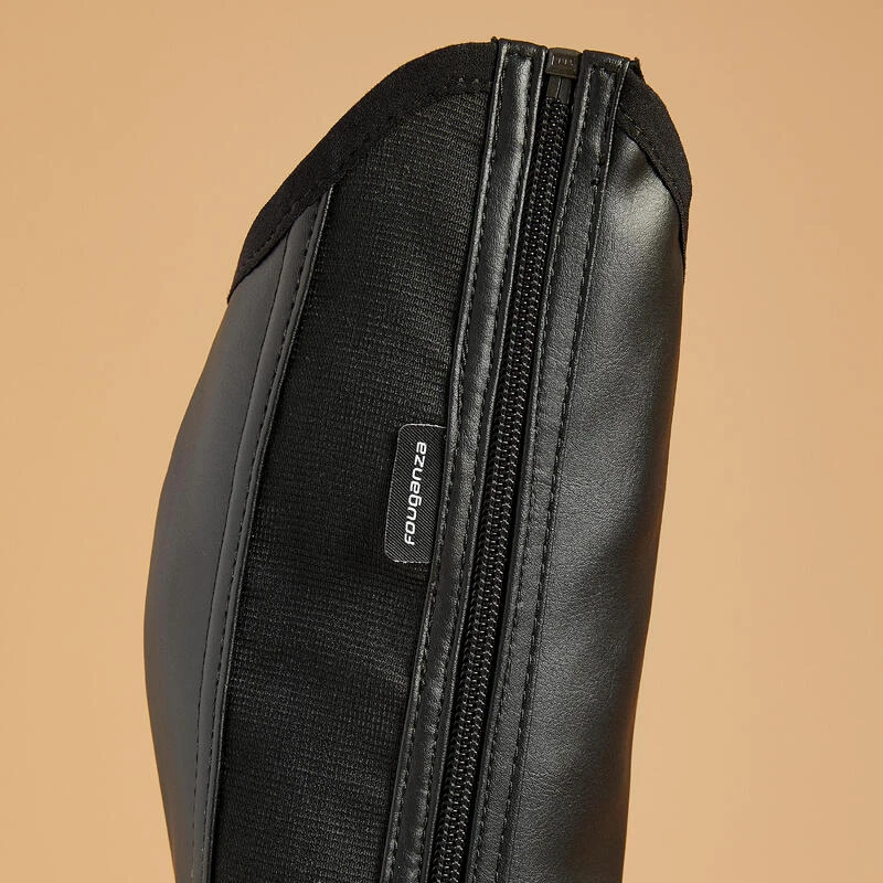 Mini-chaps équitation Synthétique Adulte - Classic Noires – Image 5