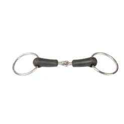 Mors 2 Anneaux Pour Cheval Avec Joint Articulé Caoutchouc Horka