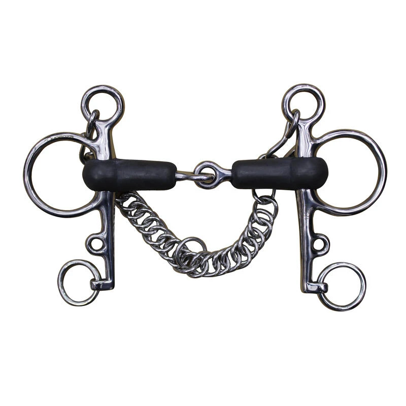 Mors équitation Cheval Et Poney Pelham Brisé Caoutchouc