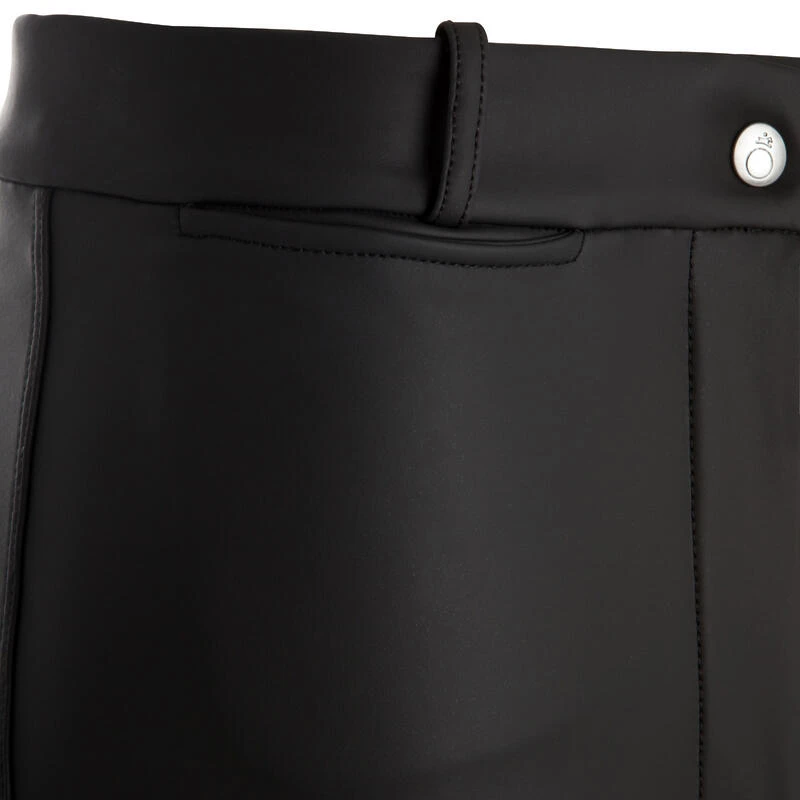 Pantalon Chaud Imperméable équitation Enfant KIPWARM Noir – Image 6
