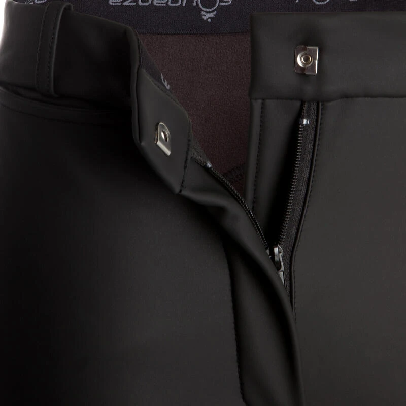 Pantalon Chaud Imperméable équitation Enfant KIPWARM Noir – Image 7