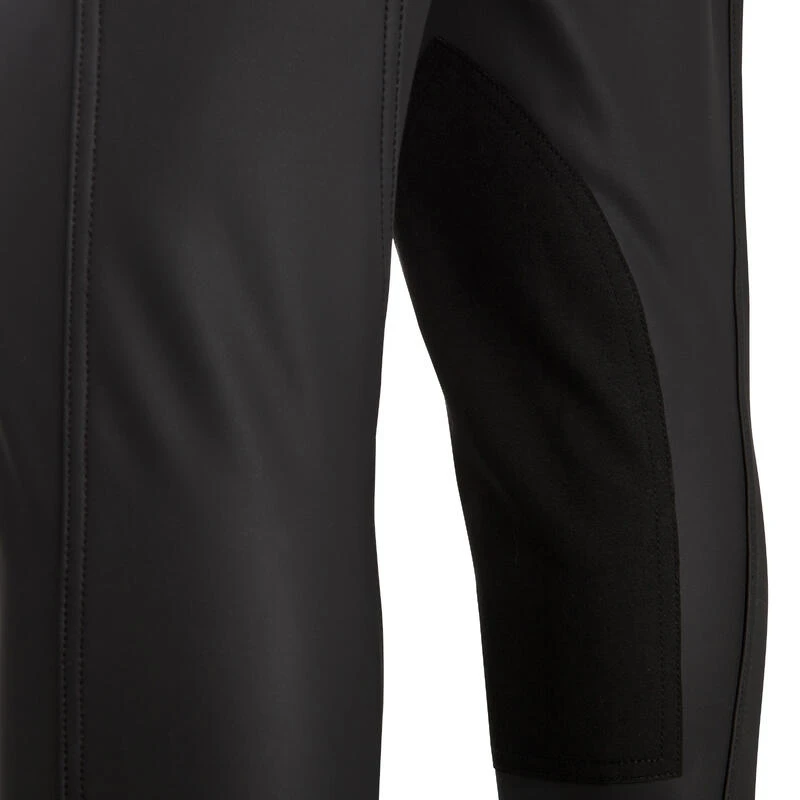 Pantalon Chaud Imperméable équitation Enfant KIPWARM Noir – Image 10