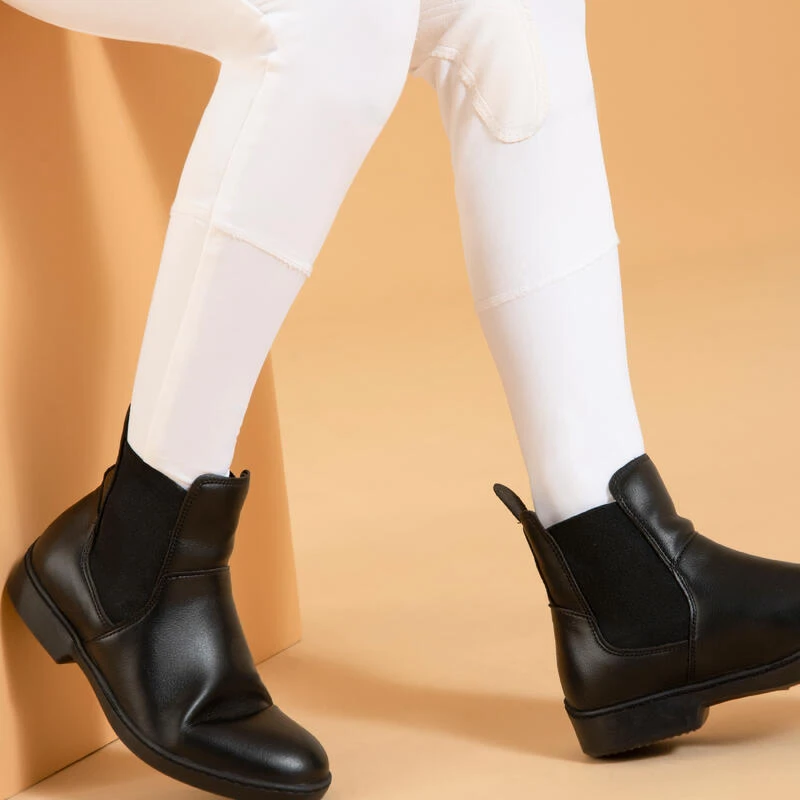 Pantalon De Concours équitation Basanes Agrippantes Enfant - 500 Blanc – Image 6