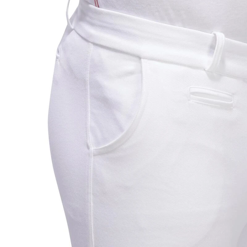 Pantalon De Concours équitation Basanes Agrippantes Homme - 140 Blanc – Image 3