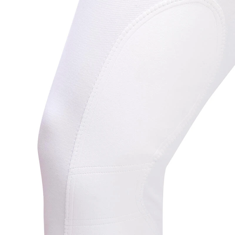 Pantalon De Concours équitation Basanes Agrippantes Homme - 140 Blanc – Image 4