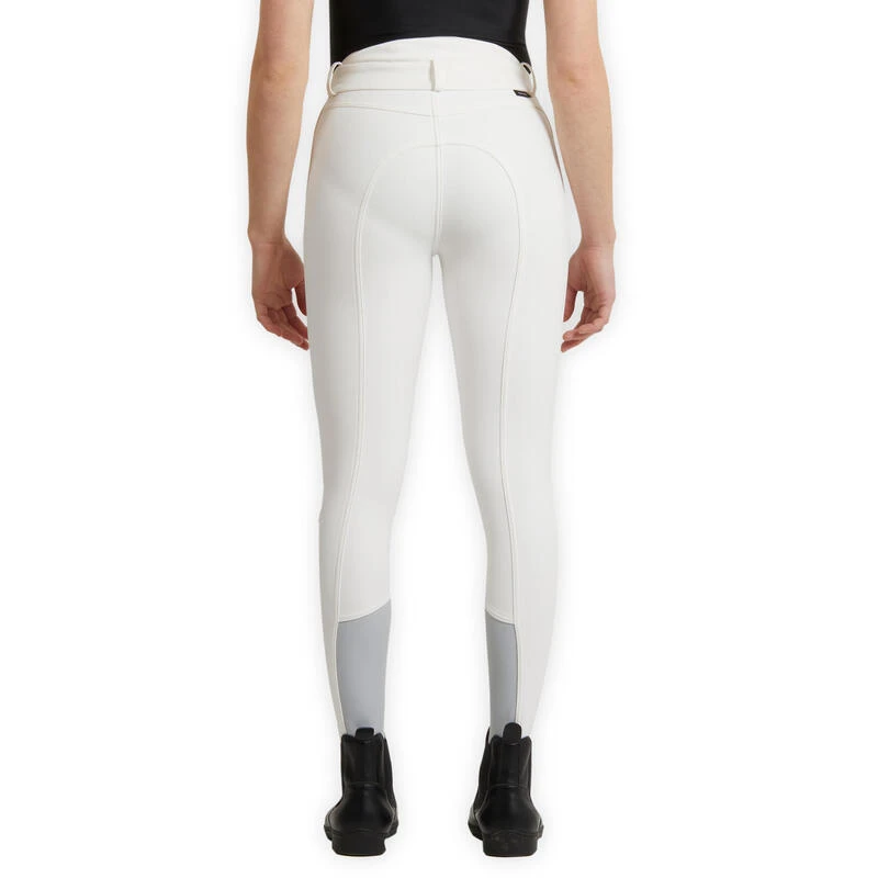 Pantalon De Concours équitation Kipwarm Chaud Et Déperlant Enfant - 500 Blanc – Image 6