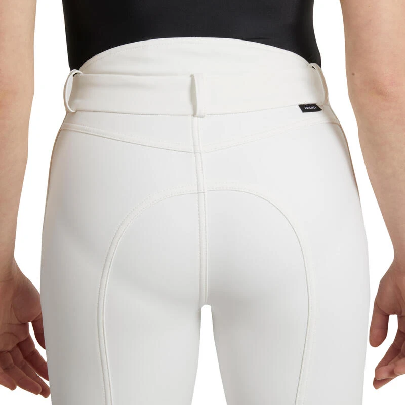 Pantalon De Concours équitation Kipwarm Chaud Et Déperlant Enfant - 500 Blanc – Image 7