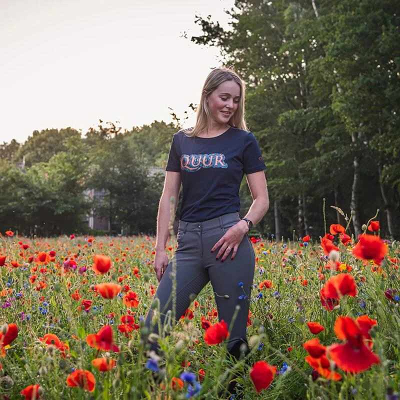 Pantalon D'Équitation QBlayze Full Grip Quur Gris – Image 5