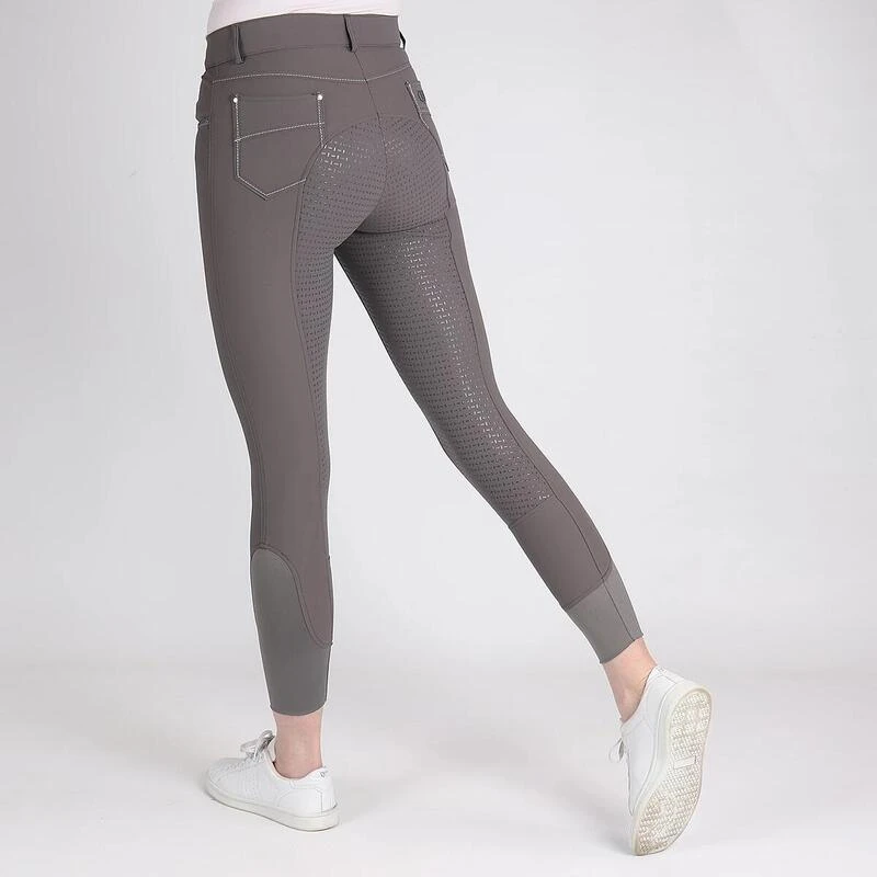 Pantalon D'Équitation QBlayze Full Grip Quur Gris