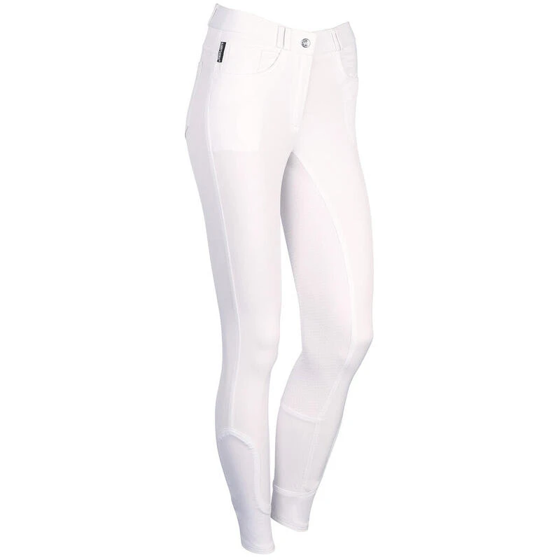 Pantalon D'équitation Redwood Full Grip Enfants Harry's Horse Blanc – Image 2