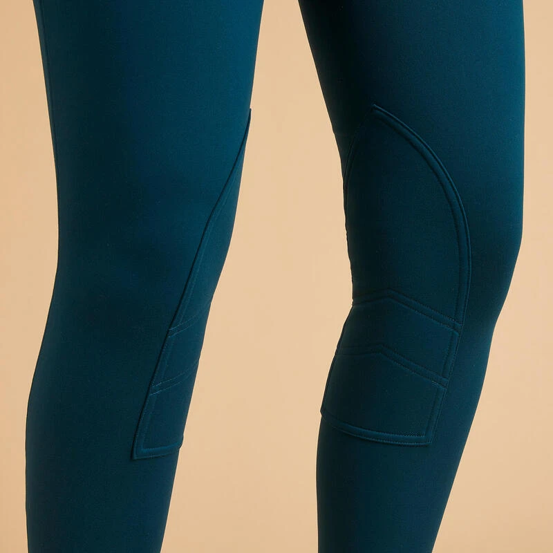 Pantalon équitation Chaud Femme - 100 Bleu Pétrole – Image 5