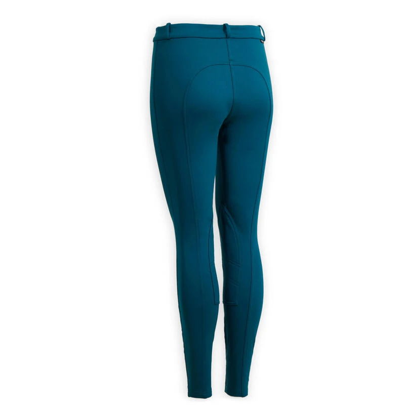Pantalon équitation Chaud Femme - 100 Bleu Pétrole – Image 8