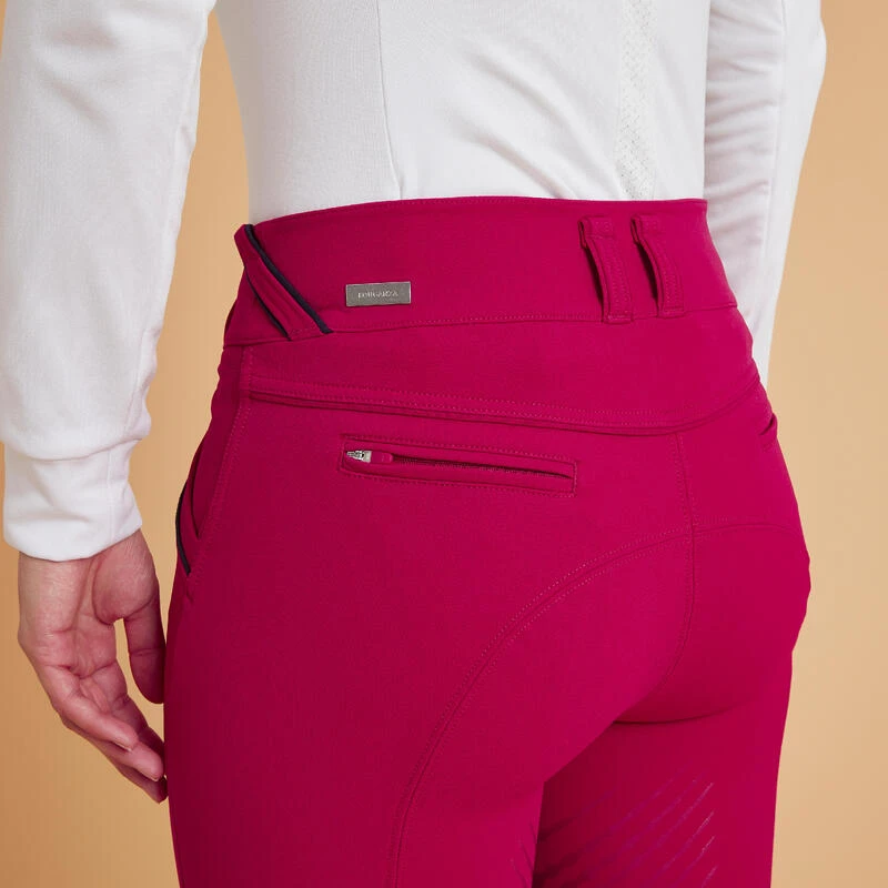 Pantalon équitation Classic Grip Femme - 900 Rose Cardinal – Image 5