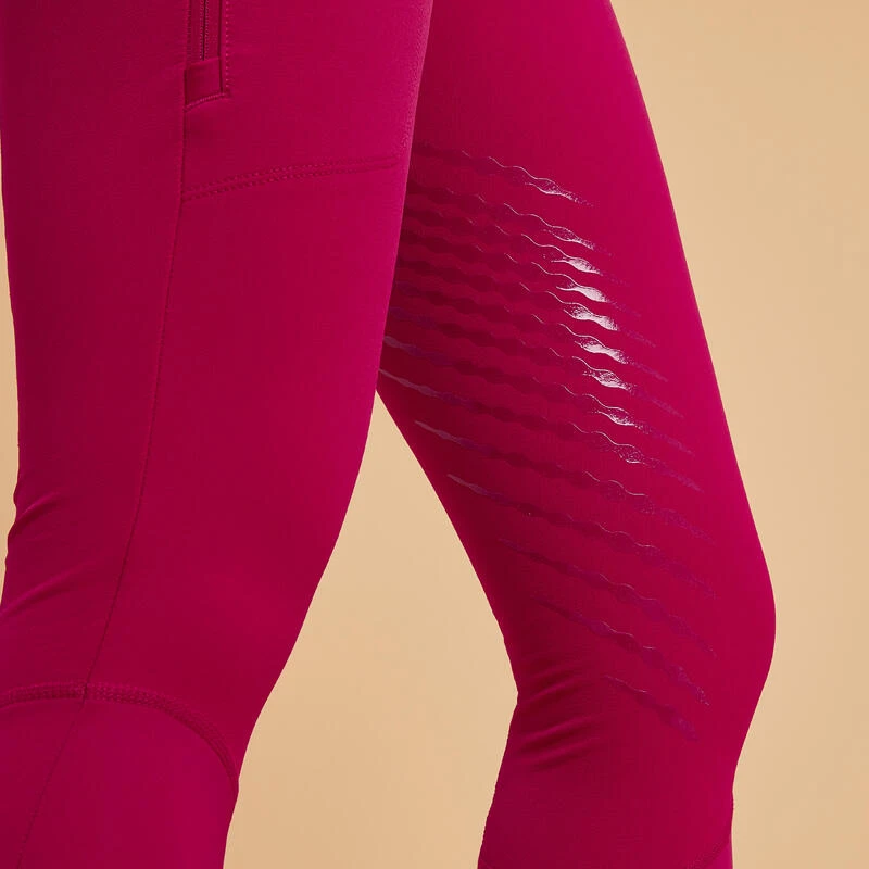 Pantalon équitation Classic Grip Femme - 900 Rose Cardinal – Image 7