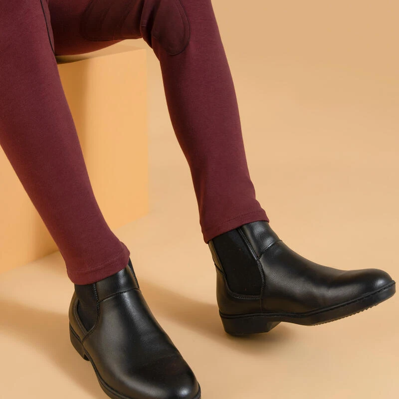 Pantalon équitation Enfant 140 Bordeaux – Image 5