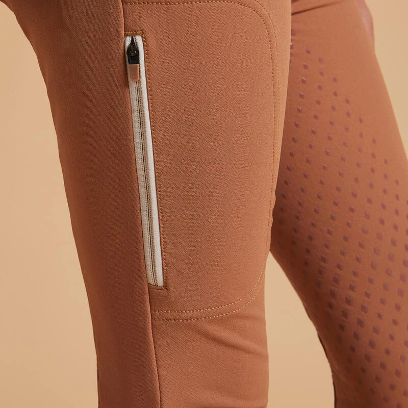 Pantalon équitation Fullgrip Enfant - 580 Caramel – Image 4
