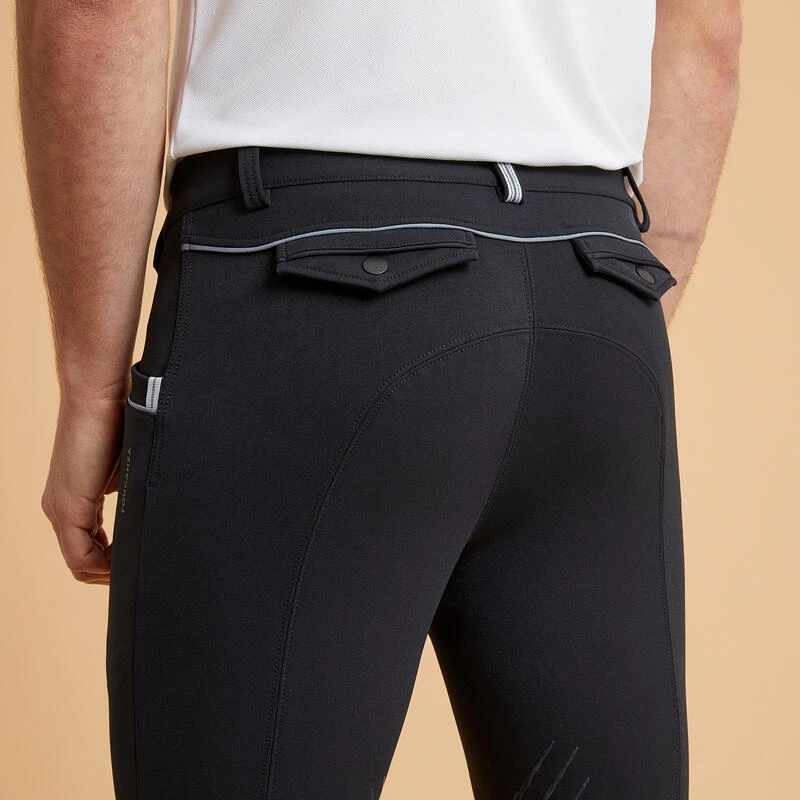 Pantalon équitation Homme 900 Classic Noir – Image 3