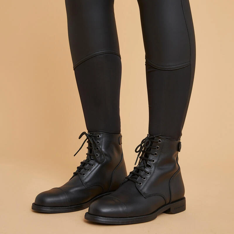 Pantalon équitation Kipwarm Chaud Et Déperlant Femme - 500 Noir – Image 9