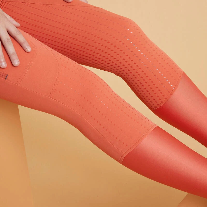 Pantalon équitation Léger Fullgrip Femme - 580 Terracotta – Image 6