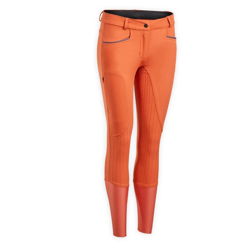 Pantalon équitation Léger Fullgrip Femme - 580 Terracotta – Image 8