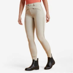 Pantalon équitation Léger Mesh Femme - 500 Beige