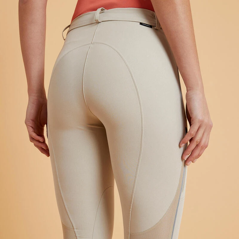 Pantalon équitation Léger Mesh Femme - 500 Beige – Image 5