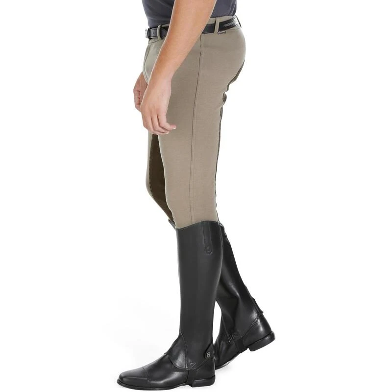 Pantalon Fond De Peau équitation Homme 180 FULLSEAT Marron – Image 5