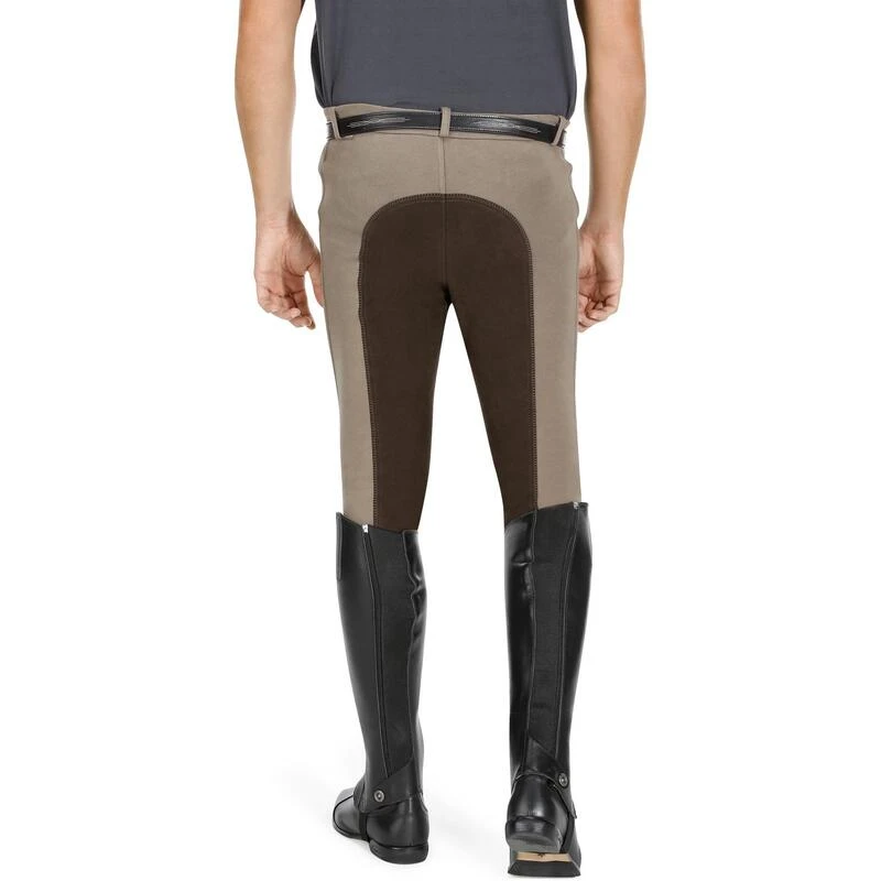 Pantalon Fond De Peau équitation Homme 180 FULLSEAT Marron – Image 6