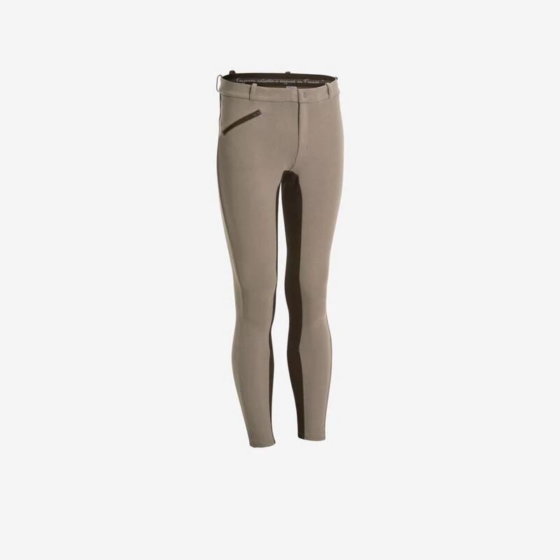 Pantalon Fond De Peau équitation Homme 180 FULLSEAT Marron