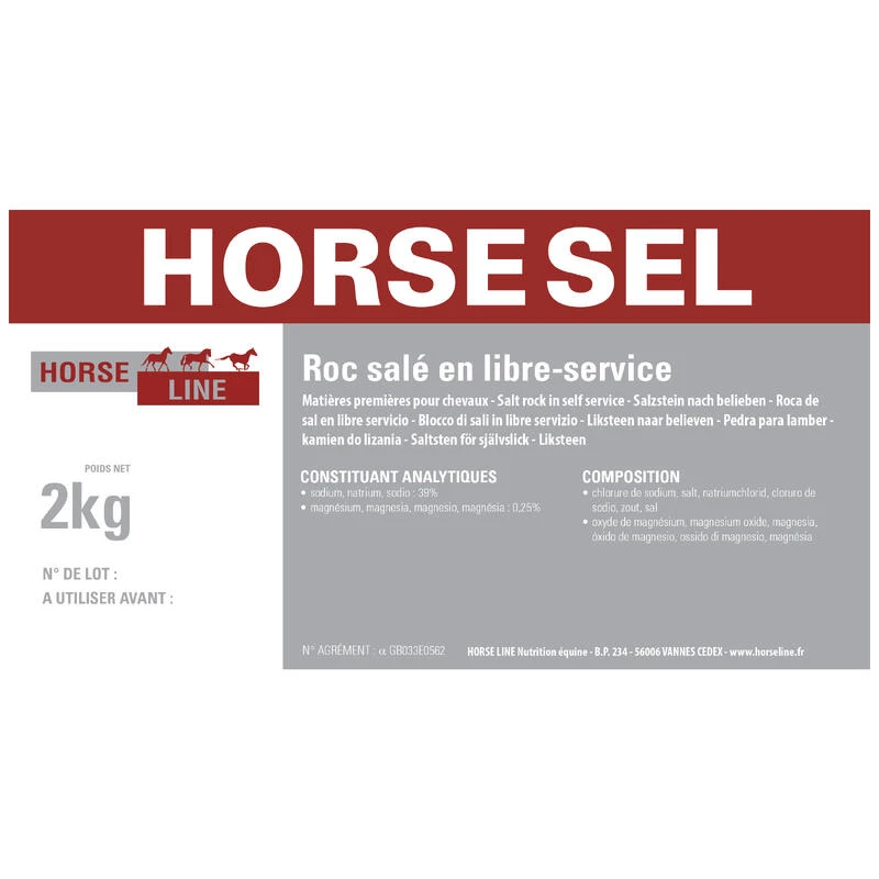 Pierre à Sel équitation Cheval Et Poney - Horse Roc Sel Pur 2 Kg – Image 2