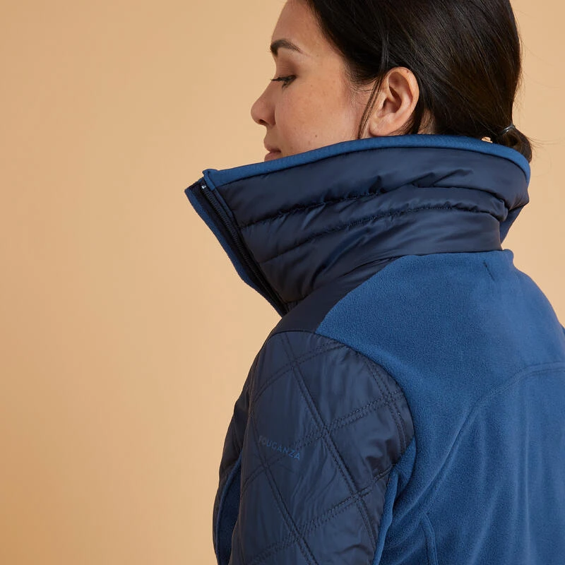 Polaire équitation Bi-matière Femme - 500 Marine – Image 7