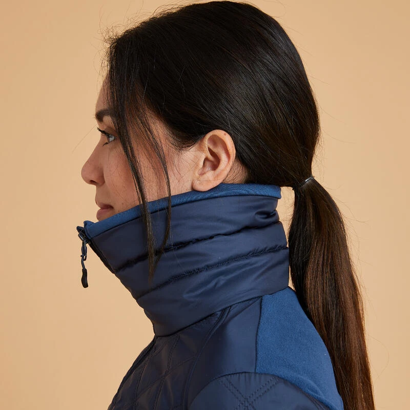 Polaire équitation Bi-matière Femme - 500 Marine – Image 8