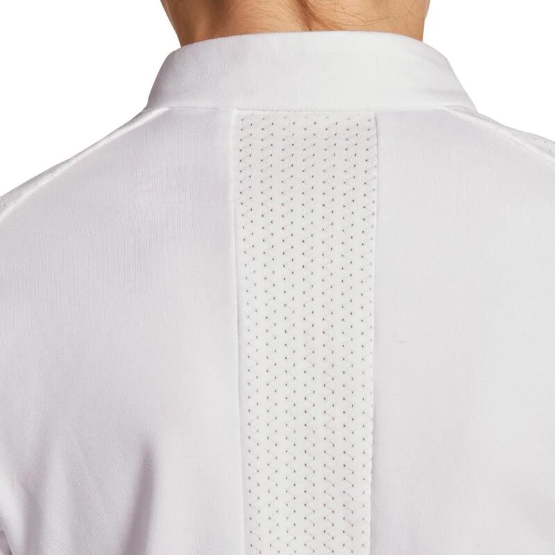 Polo De Concours équitation Manches Longues Chaud Enfant - 500 Blanc – Image 10