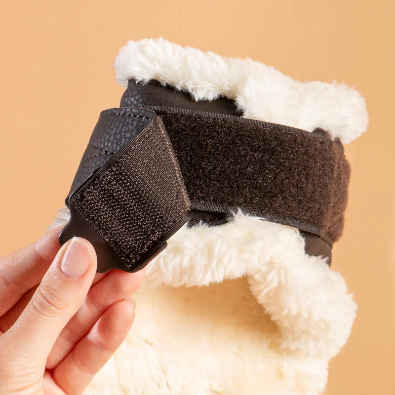 PROTEGE-BOULETS CHEVAL MOUTON SYNTHETIQUE MARRON 580 X2 – Image 3