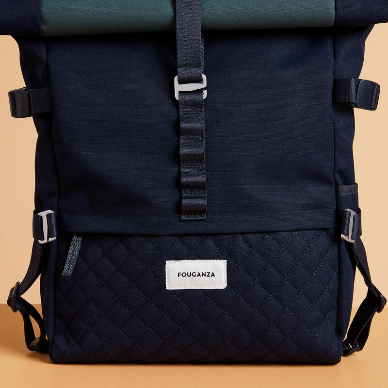 Sac à Dos D'équitation 30L - Vert Et Bleu. – Image 5