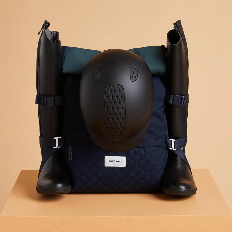 Sac à Dos D'équitation 30L - Vert Et Bleu. – Image 7