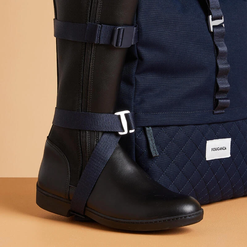 Sac à Dos D'équitation 30L - Vert Et Bleu. – Image 8