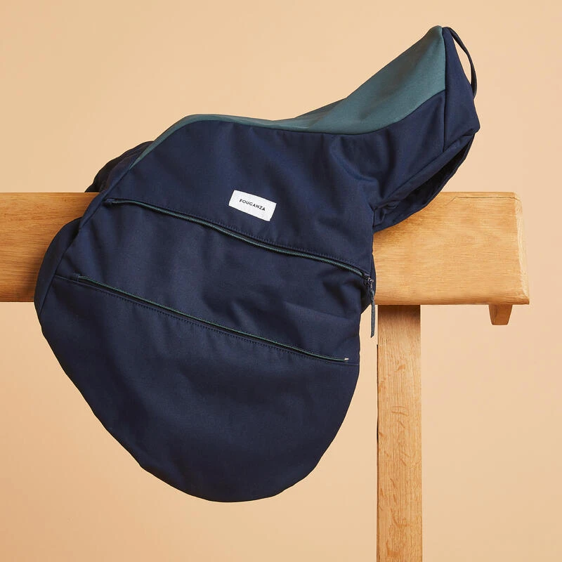 Sac à Selle équitation Vert Et Bleu. – Image 3