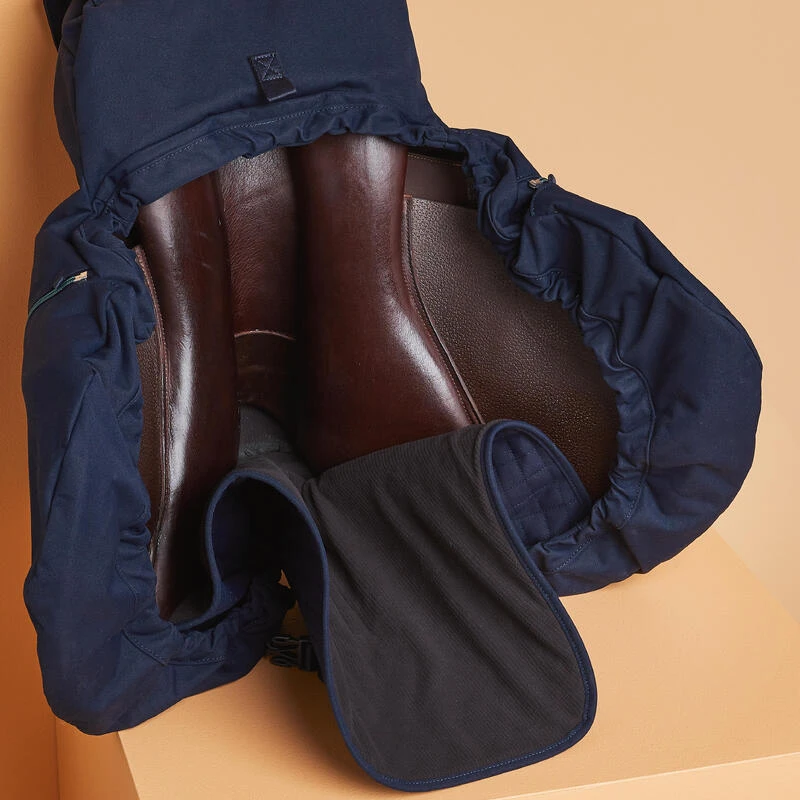 Sac à Selle équitation Vert Et Bleu. – Image 6