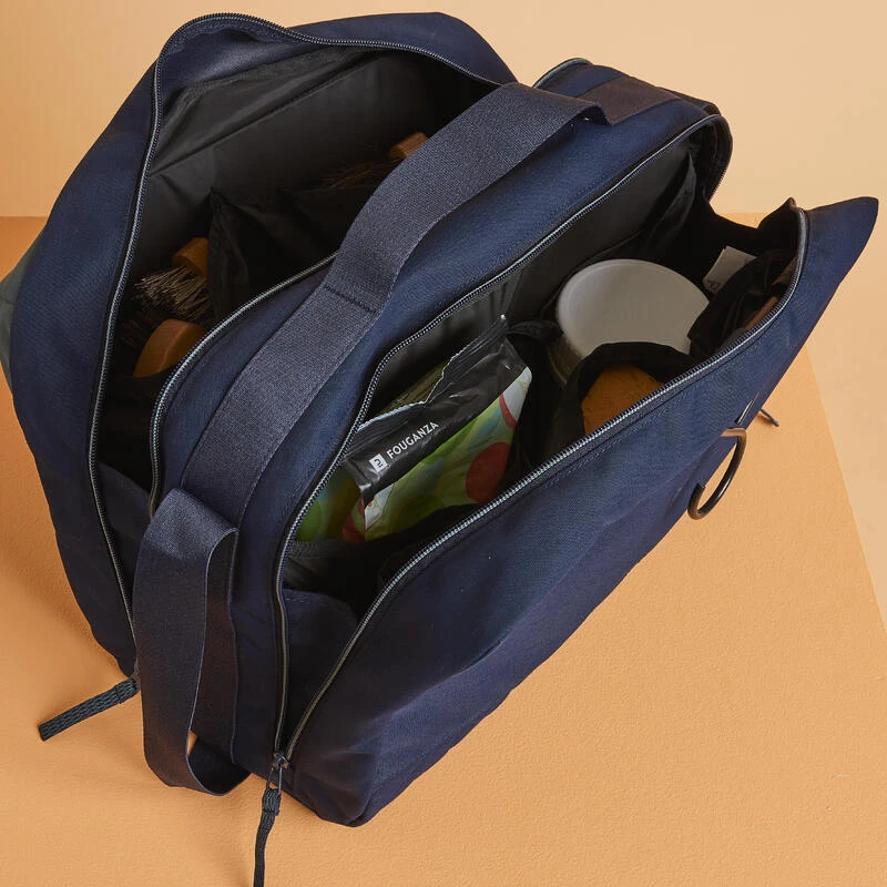 Sac De Pansage équitation 22L - 900 Vert Et Bleu. – Image 7