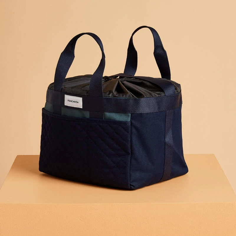 Sac De Pansage équitation 25L - 500 Vert Et Bleu – Image 3