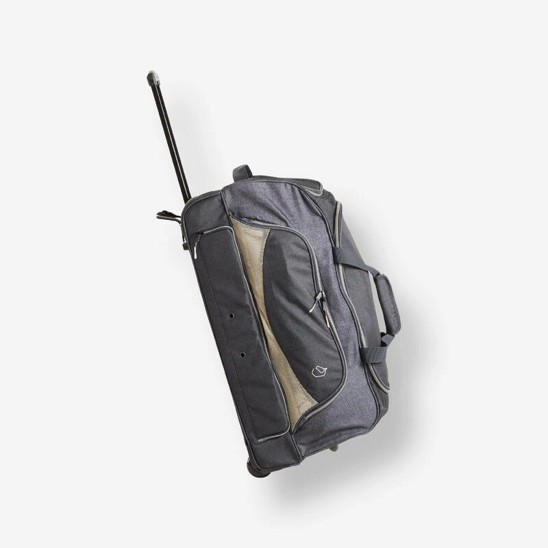 Sac De Transport à Roulettes équitation TROLLEY 80 L Gris Et Lin.