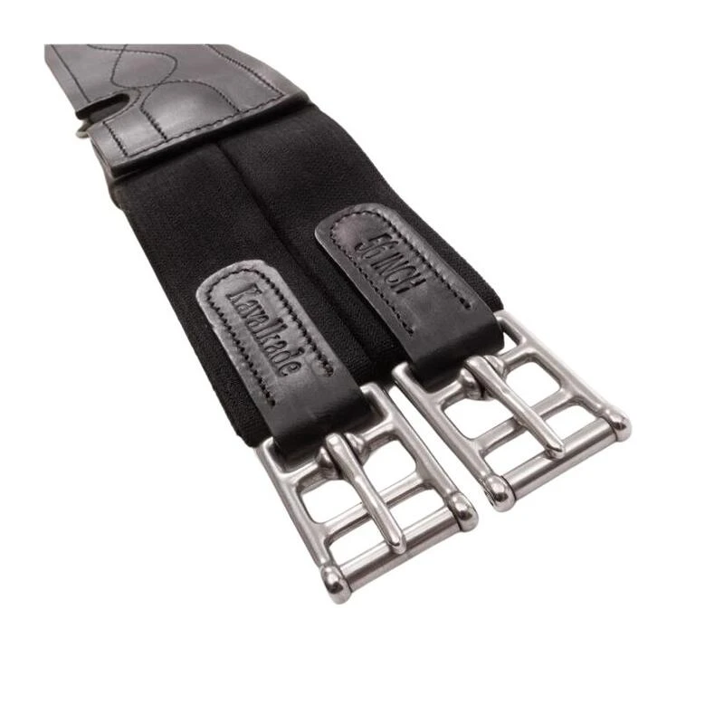 Sangle Bavette D'équitation Cuir Huilé Avec Fausse Fourrure Kavalkade Casper – Image 5